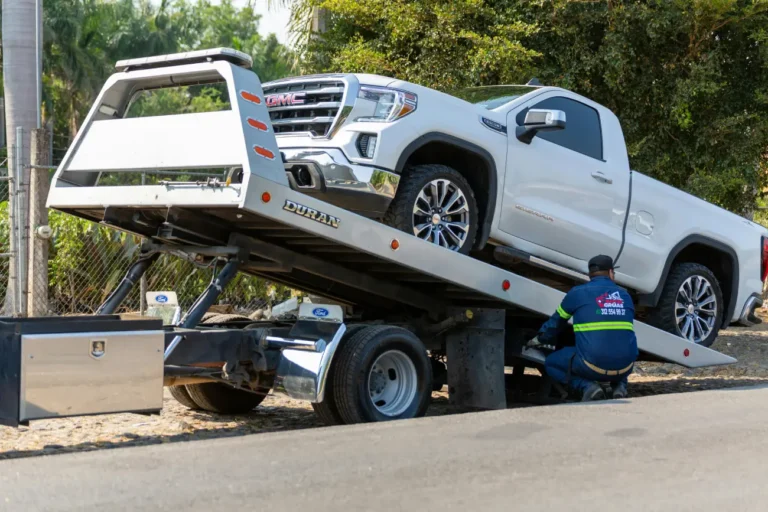 A Car on a Tow Truck